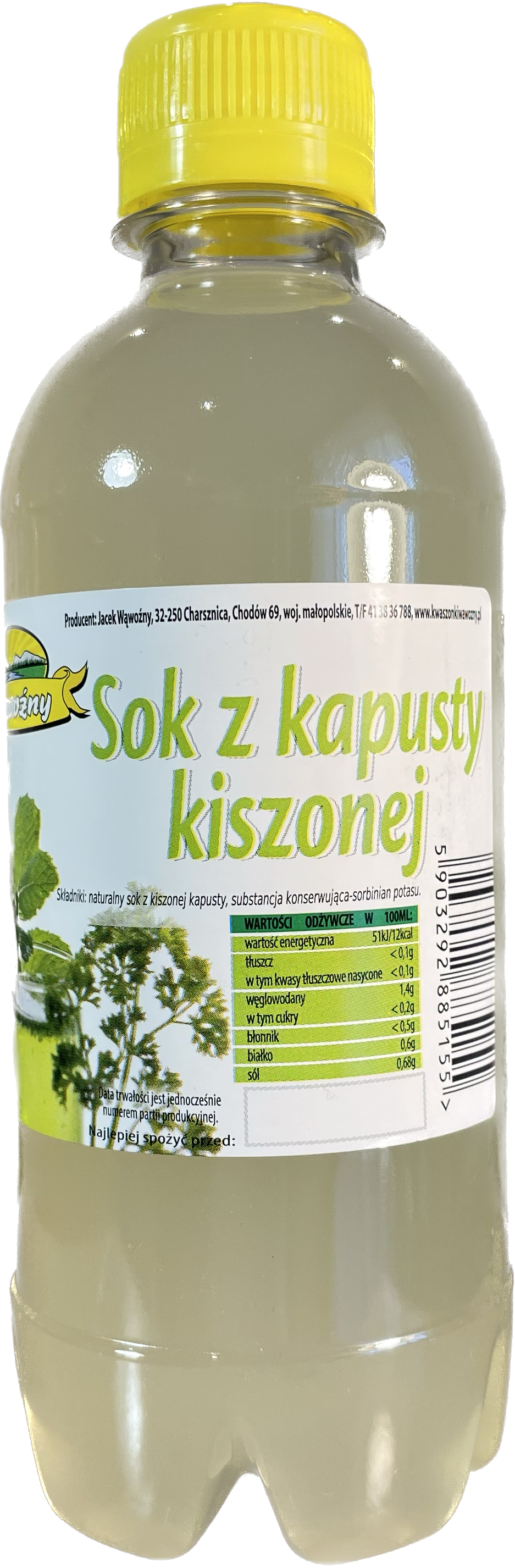 WĄWOŹNY Sok z kapusty kiszonej butelka