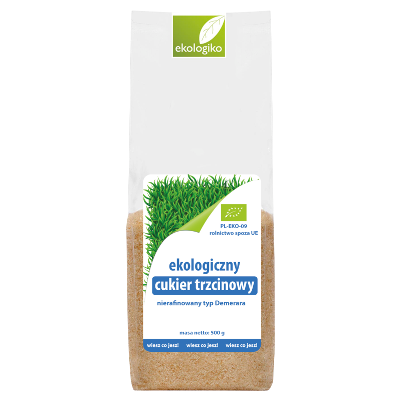 EKOLOGIKO Cukier trzcinowy (nierafinowany Demerara) BIO