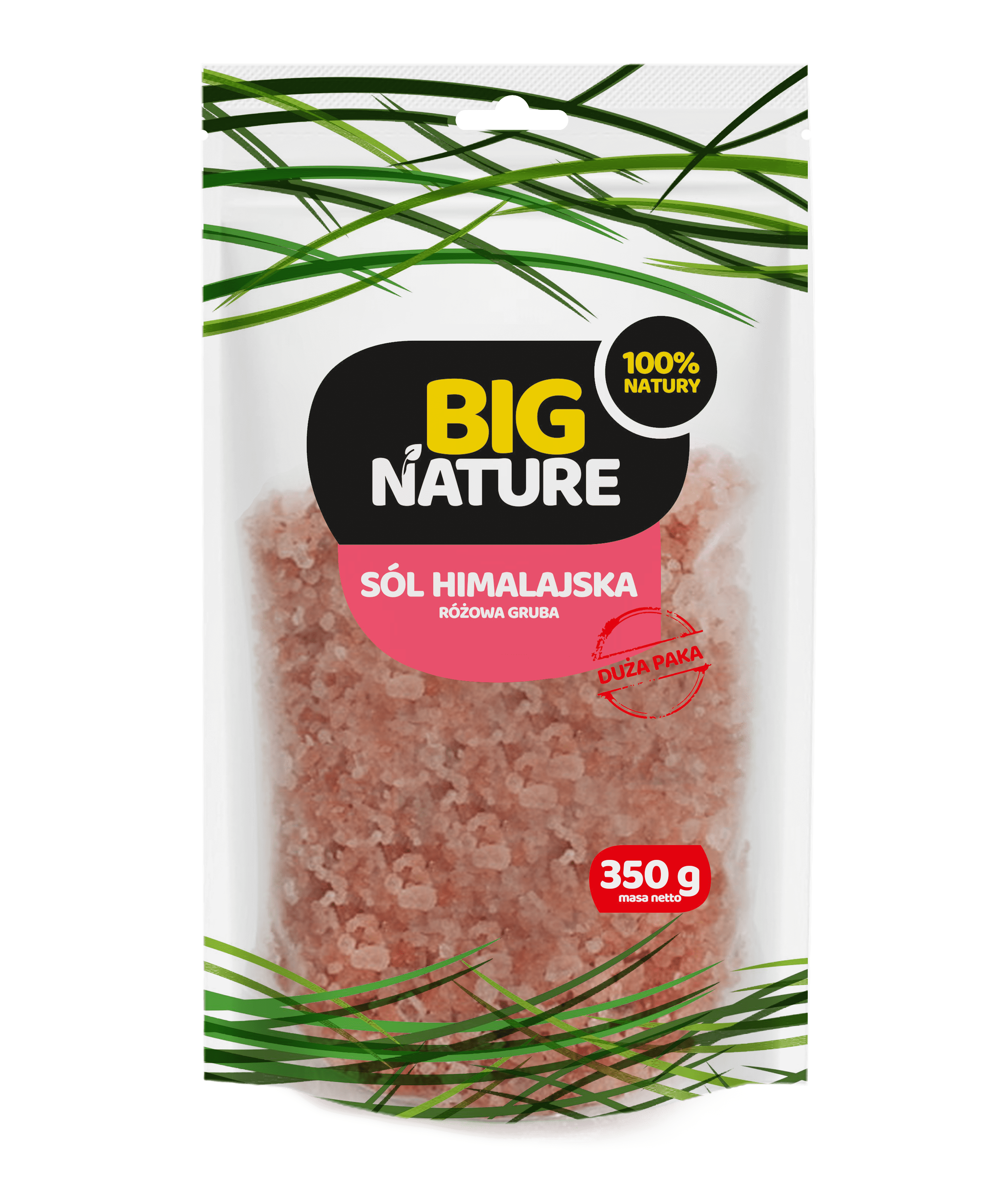 BIG NATURE Sól himalajska różowa gruba