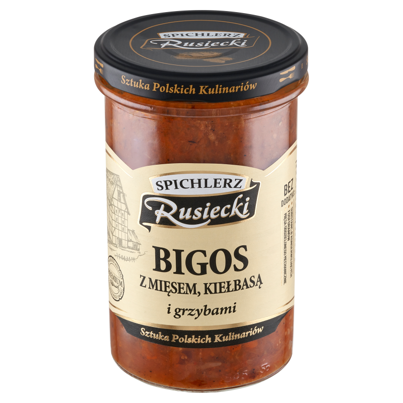 SPICHLERZ RUSIECKI Bigos z mięsem kiełbasą i grzybami