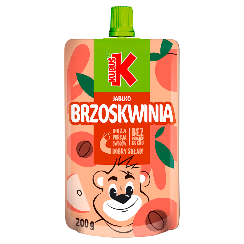 KUBUŚ Mus jabłko-brzoskwinia