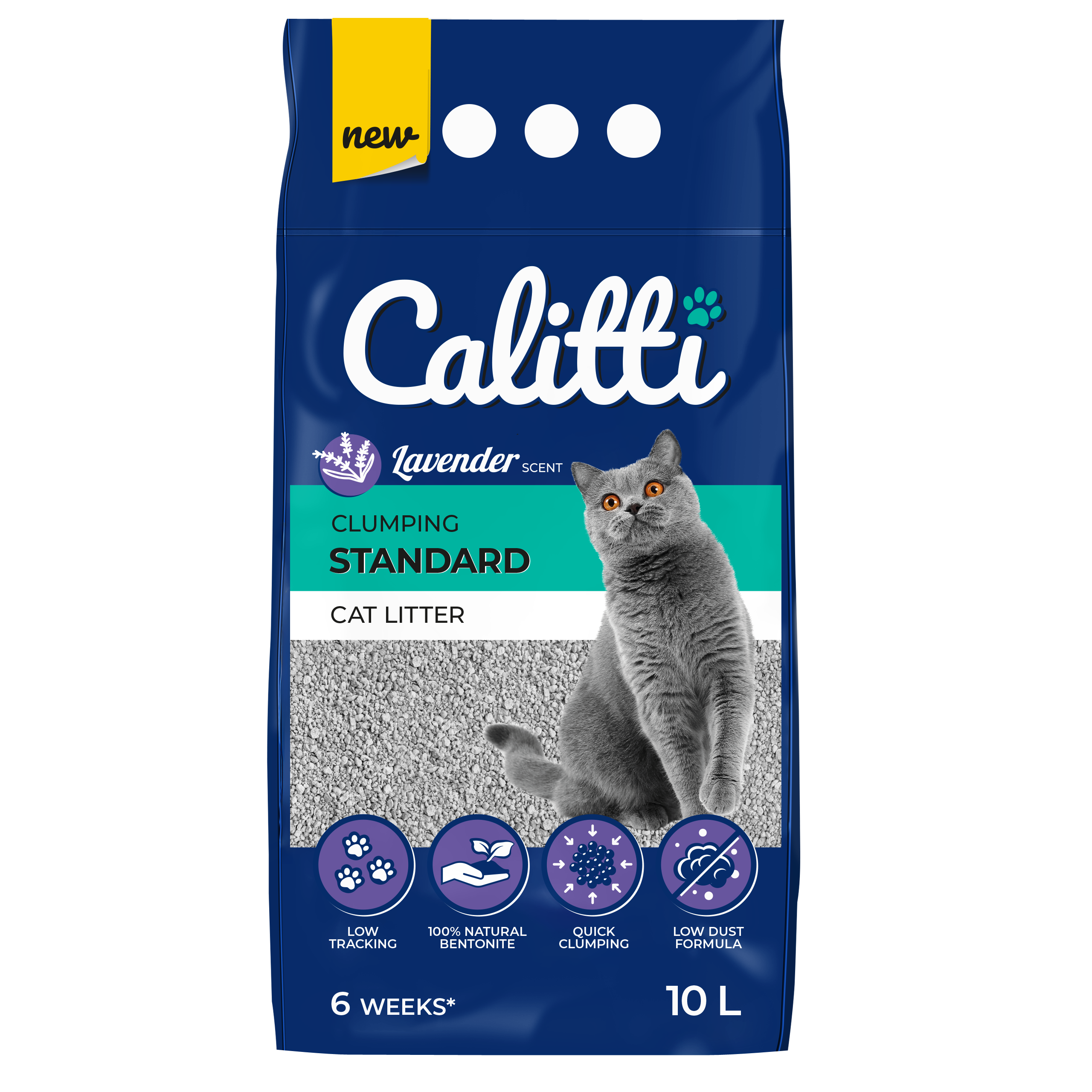 CALITTI STANDARD LAVENDA - żwirek bentonitowy 10l