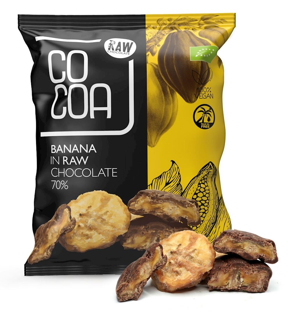 COCOA Banany w surowej czekoladzie BIO
