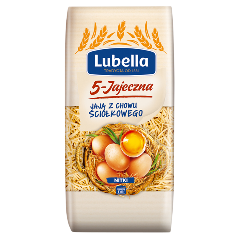 LUBELLA Jajeczna Makaron nitki 5 jaj frisco.pl