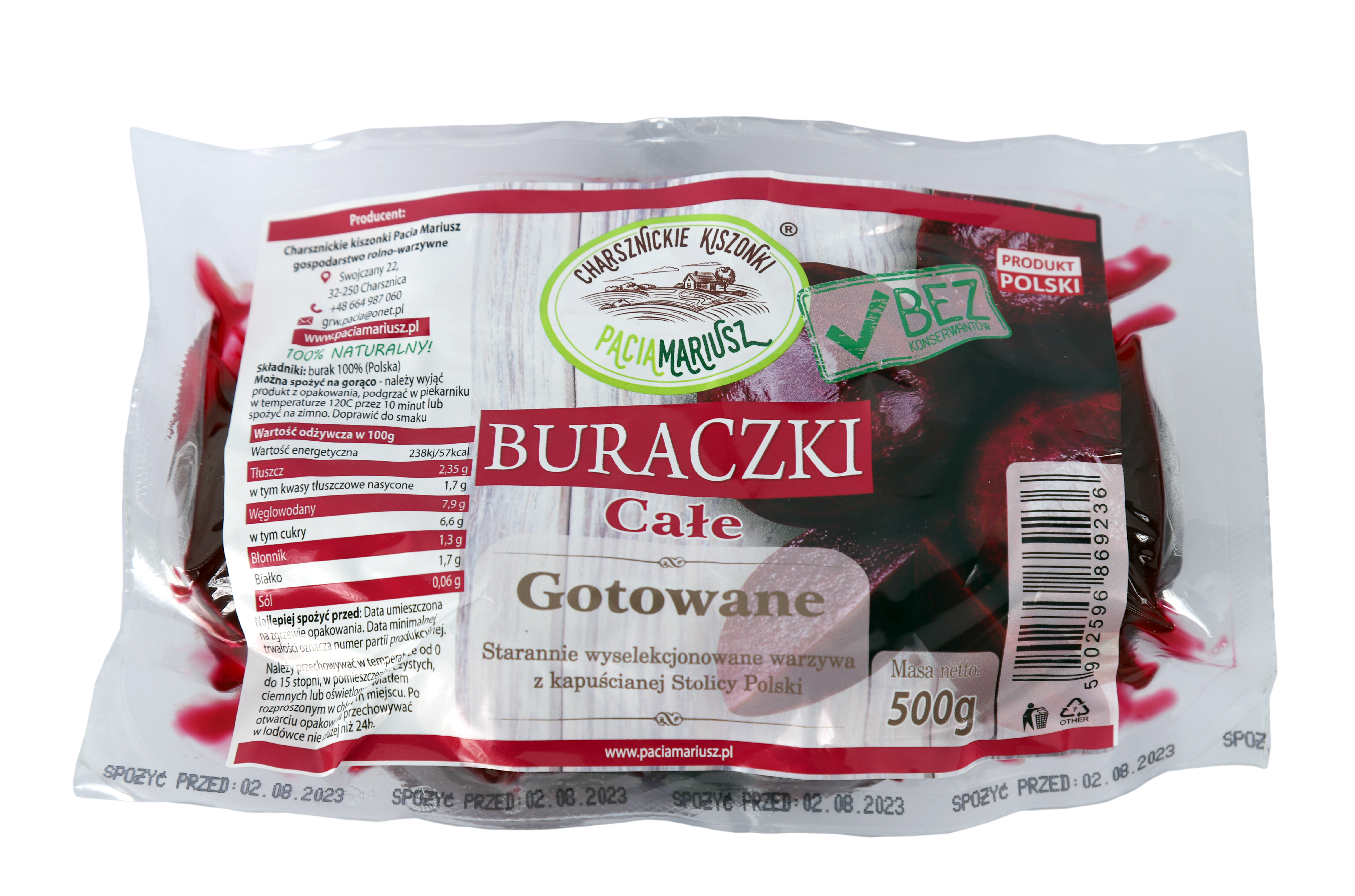 CHARASZNICKIE Buraczki całe gotowane