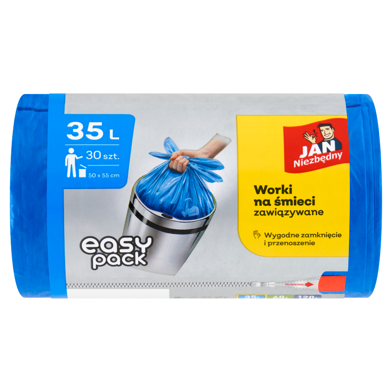 JAN NIEZBĘDNY Easy-Pack Worki na śmieci 35l 30 szt.