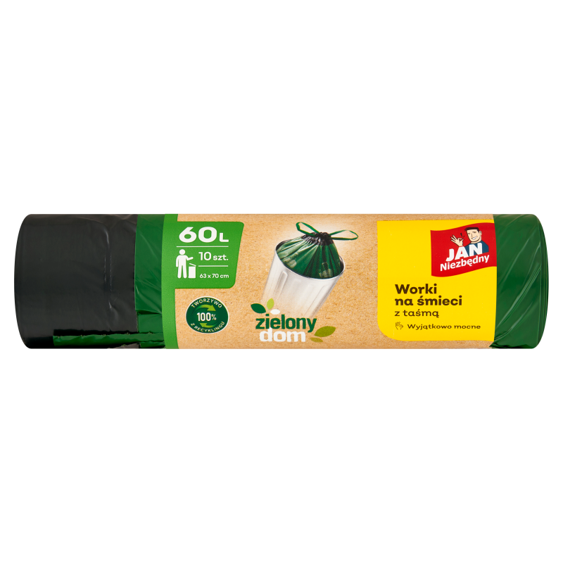 JAN NIEZBĘDNY Worki LD Ekologiczne taśma 60l 10szt frisco.pl