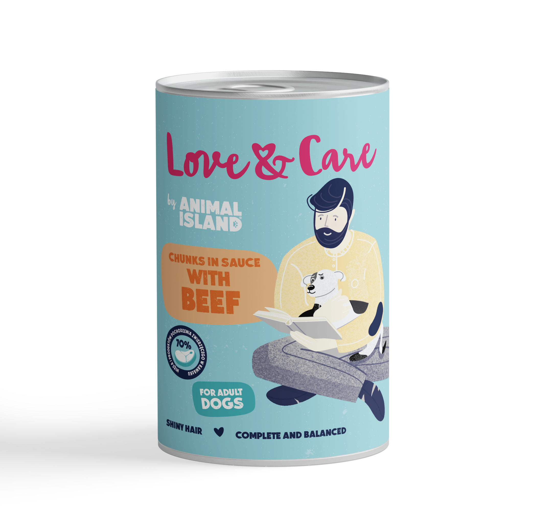 Love & Care Mokry pokarm dla psów z wołowiną
