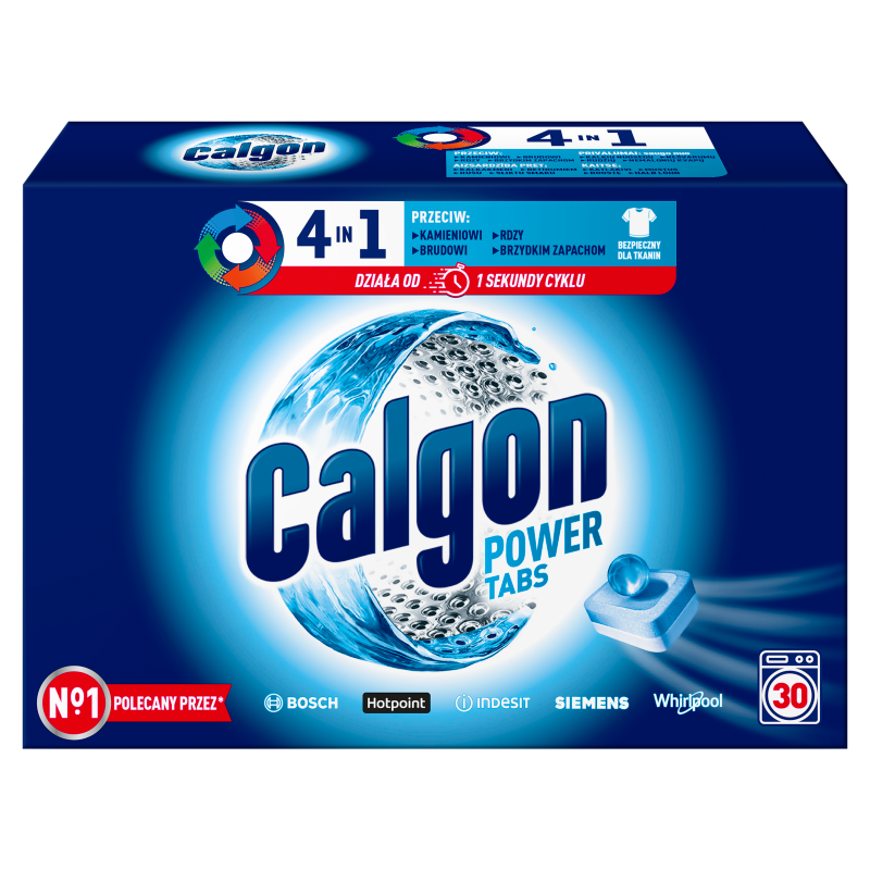 CALGON 3w1 Tabletki Powerball zmiękczające wodę dla ochrony pralki 30 szt. frisco.pl