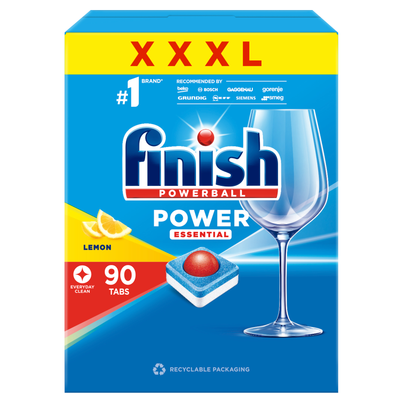 FINISH Power Essential Tabletki do zmywarki Lemon 90 sztuk frisco.pl