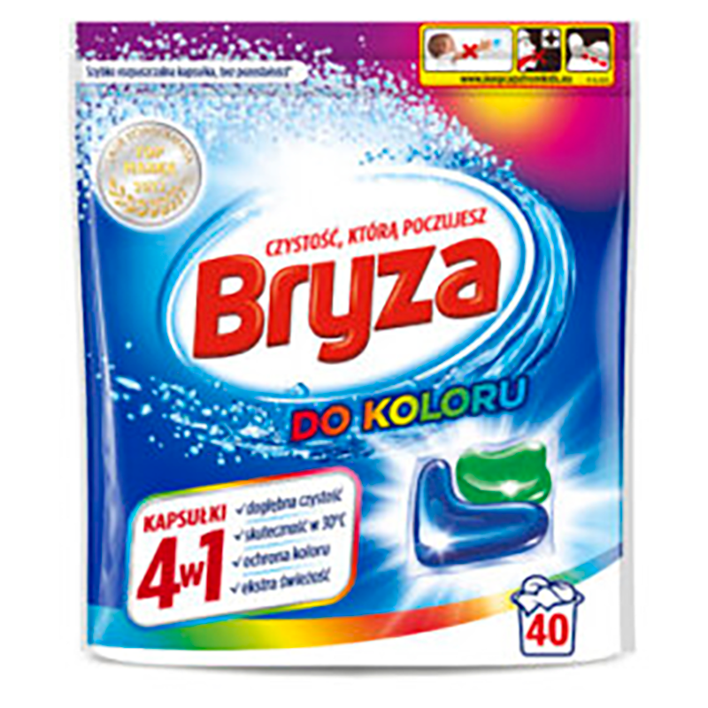BRYZA 4w1 Kapsułki do prania do koloru 40 szt. frisco.pl
