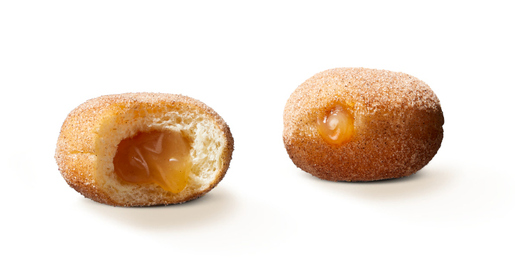 Donut worry be happy Pączki mrożone z nadzieniem jabłkowym 10 szt.