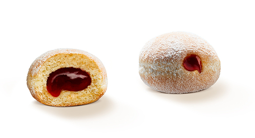 Donut worry be happy Pączki mrożone z nadzieniem owocowym 10szt.