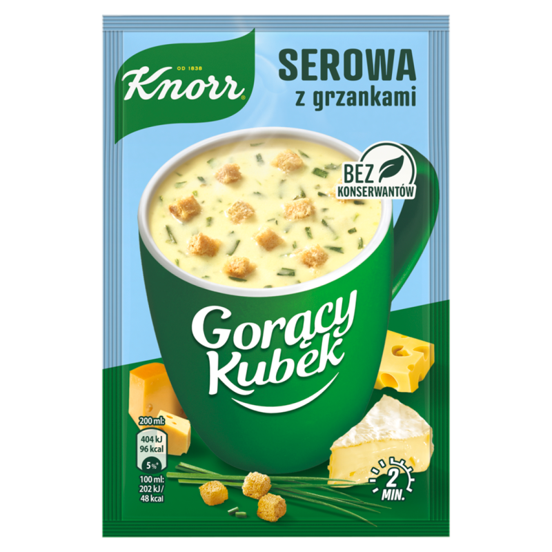 KNORR Gorący Kubek Serowa z grzankami frisco.pl