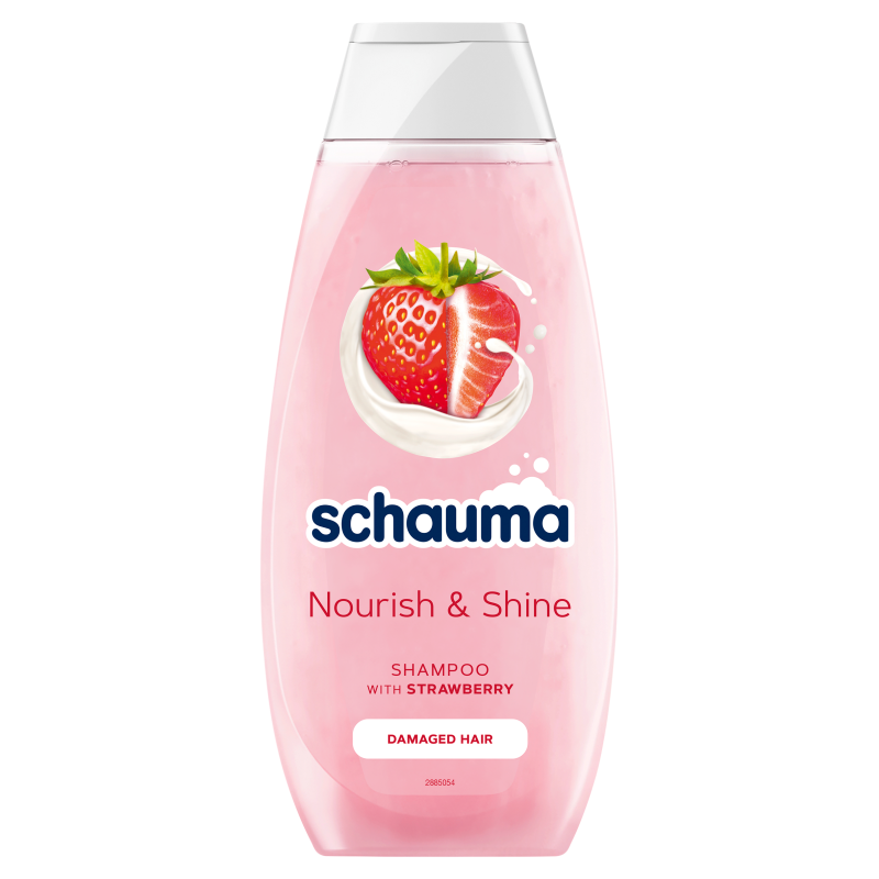 SCHWARZKOPF SCHAUMA Nourish & Shine Szampon do włosów zniszczonych - truskawka