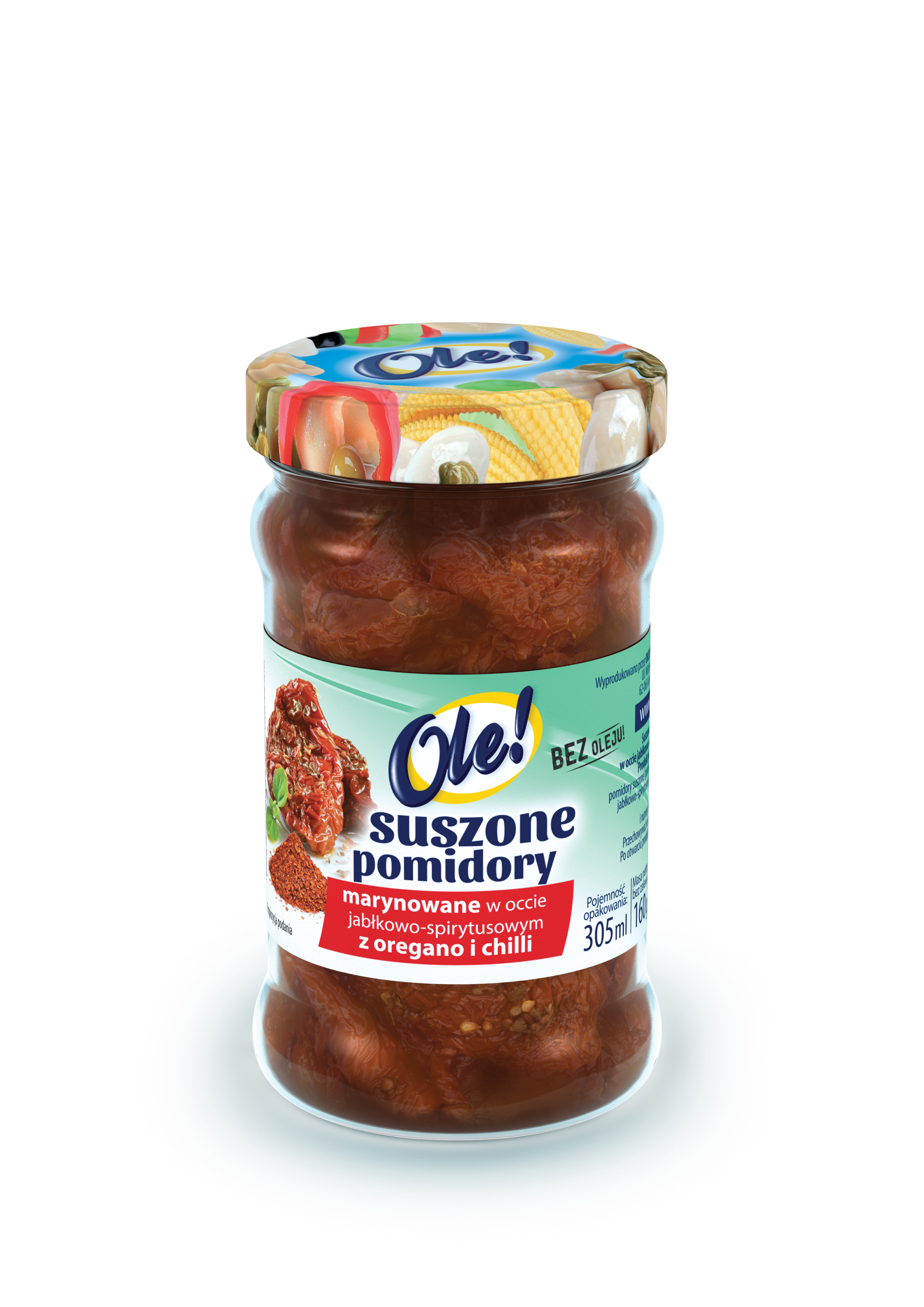 OLE! Pomidory suszone w occie jabłkowo-spirytysowym z oregano i chilli