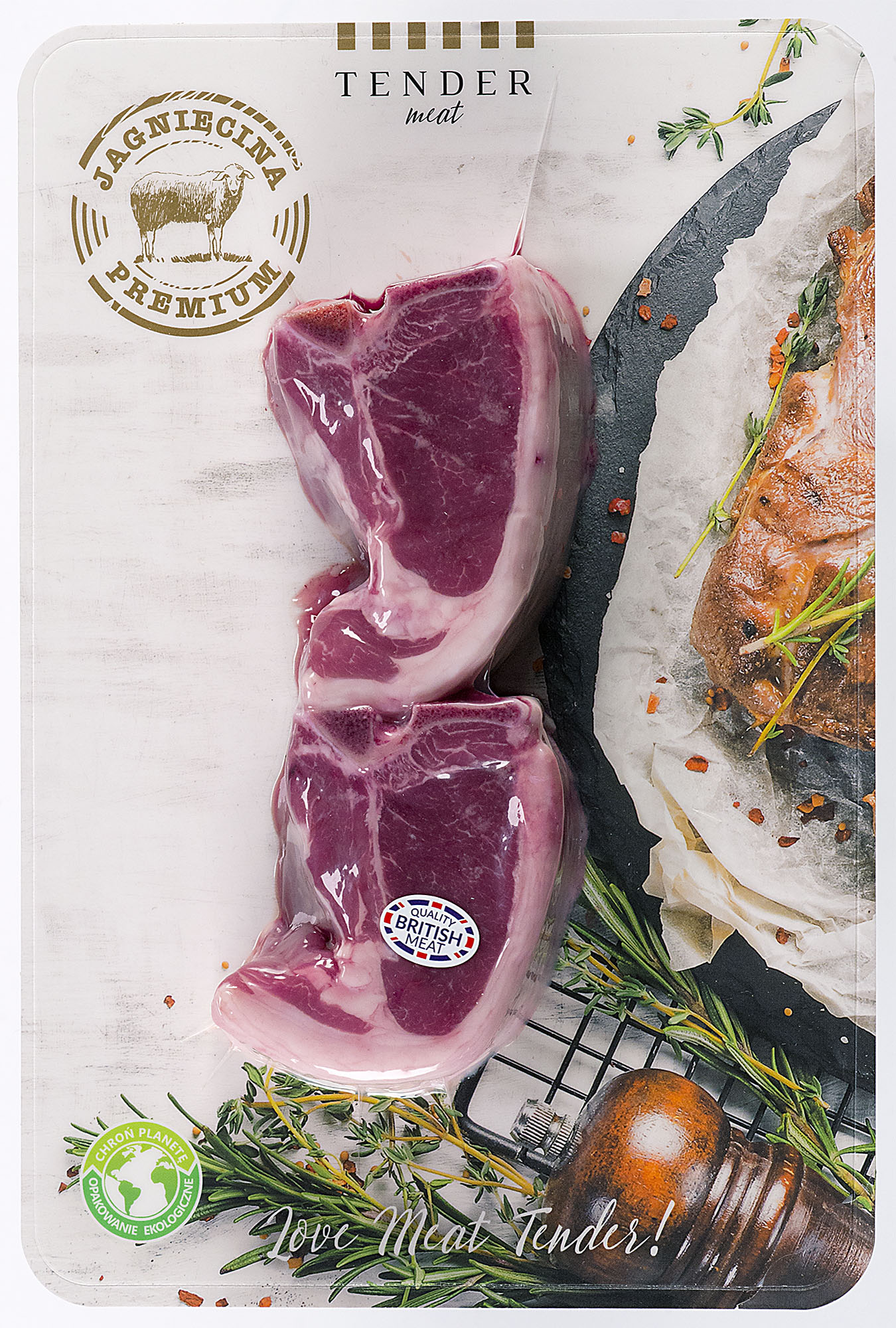 TENDER Kotleciki jagnięce T-bone (200g-300g)