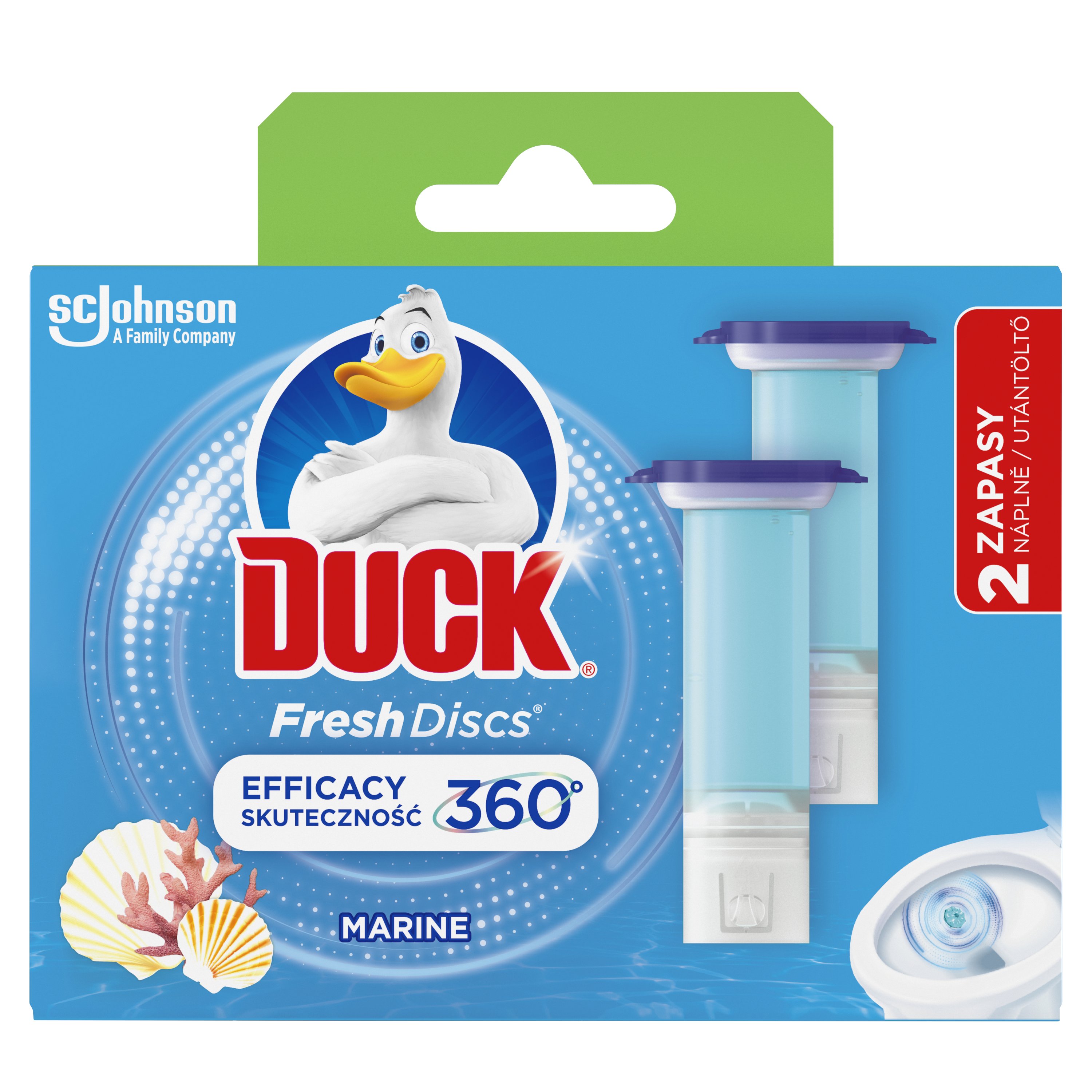 DUCK Fresh Discs Podwójny zapas krążka żelowego Marine 5w1