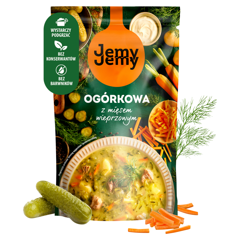 JEMYJEMY Zupa ogórkowa z mięsem wieprzowym frisco.pl