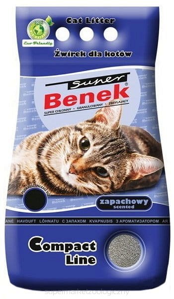 SUPER BENEK Compact Żwirek bentonitowy uniwersalny zapachowy