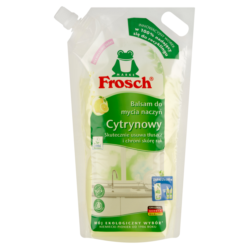 FROSCH Cytrynowy balsam do mycia naczyń - worek