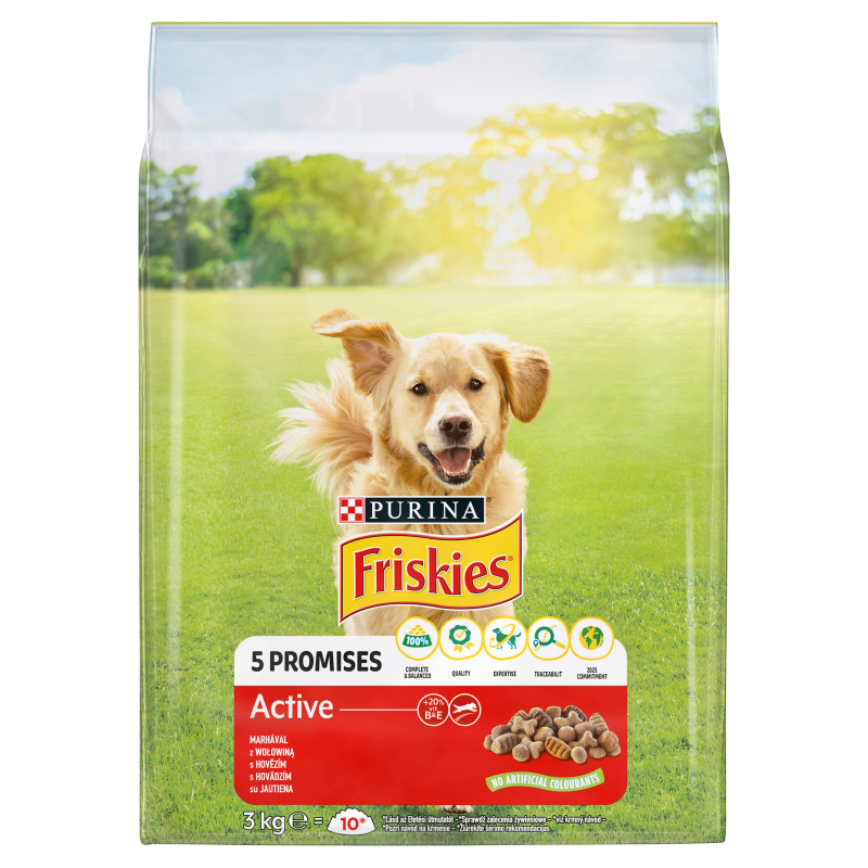 FRISKIES Vitafit Active Sucha karma dla psów z wołowiną frisco.pl