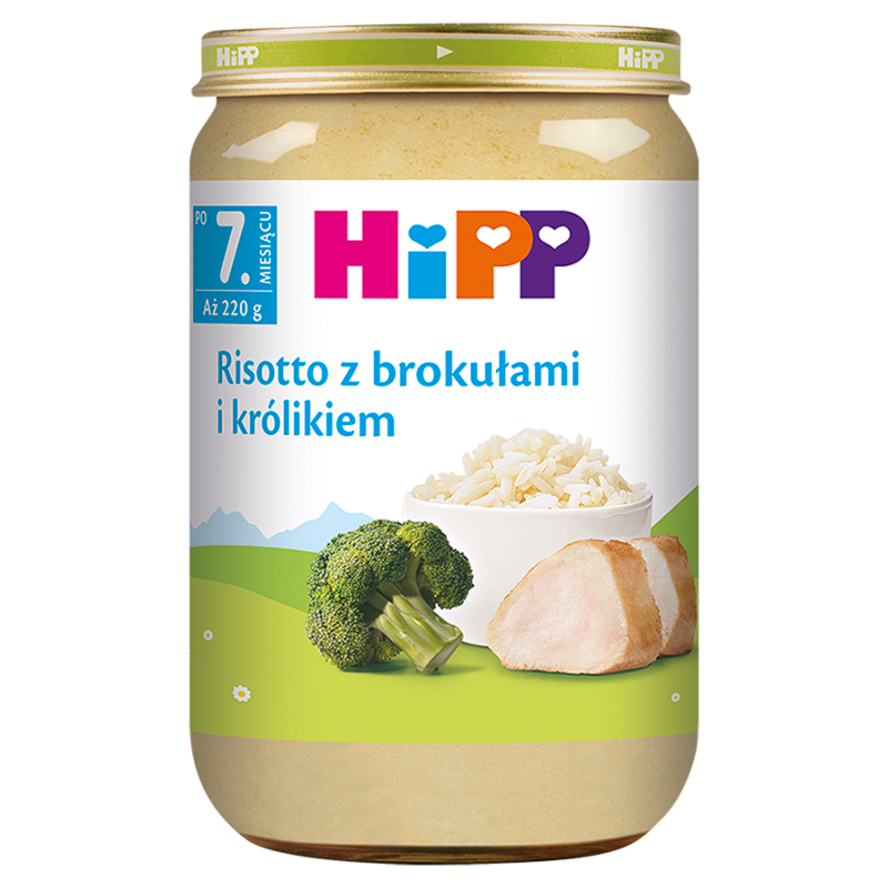 HIPP Risotto z brokułami i królikiem - po 7 miesiącu
