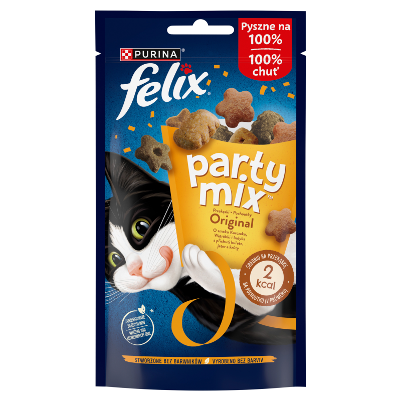 FELIX® Party MIX Przekąska dla kotów o smaku kurczaka, wątróbki i indyka frisco.pl