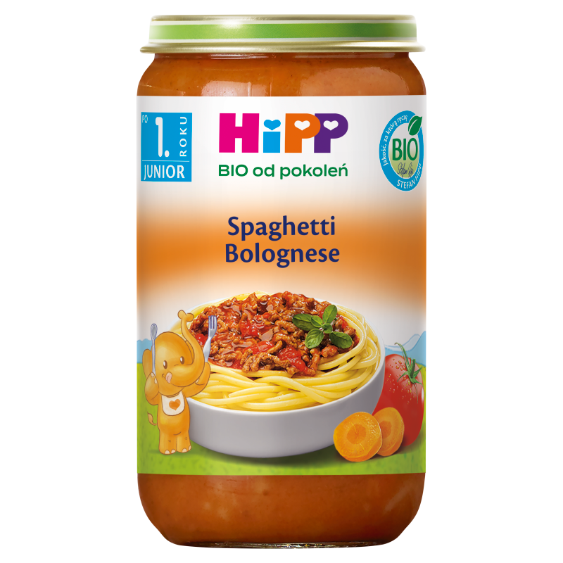 HIPP BIO od pokoleń Spaghetti Bolognese - po 12 miesiącu frisco.pl