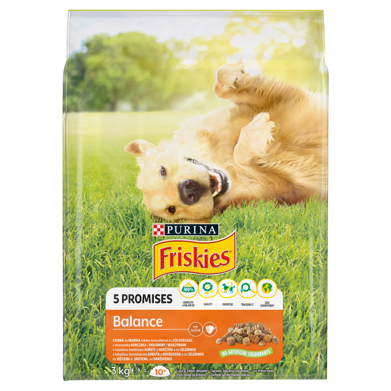 FRISKIES Vitafit Balance Karma dla psów z kurczakiem i dodatkiej warzyw frisco.pl