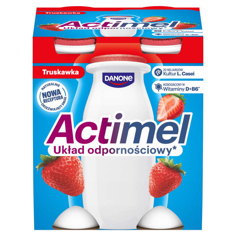 ACTIMEL Napój mleczny truskawka (4 szt.) frisco.pl