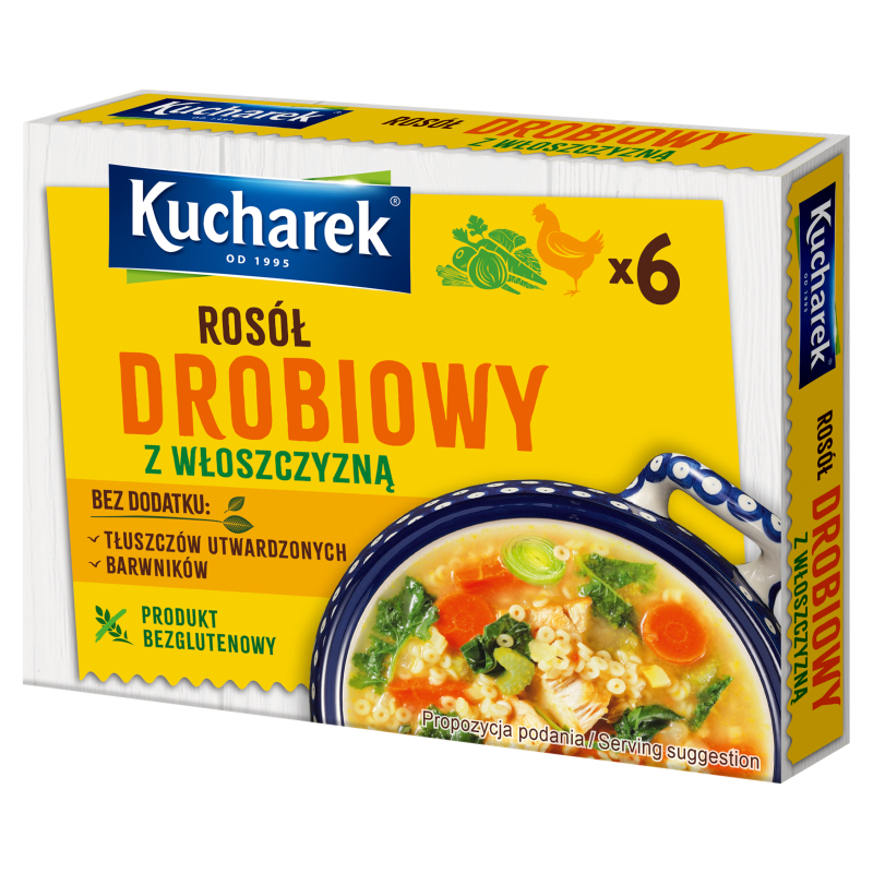 KUCHAREK Rosół drobiowy z włoszczyzną (6 kostek)