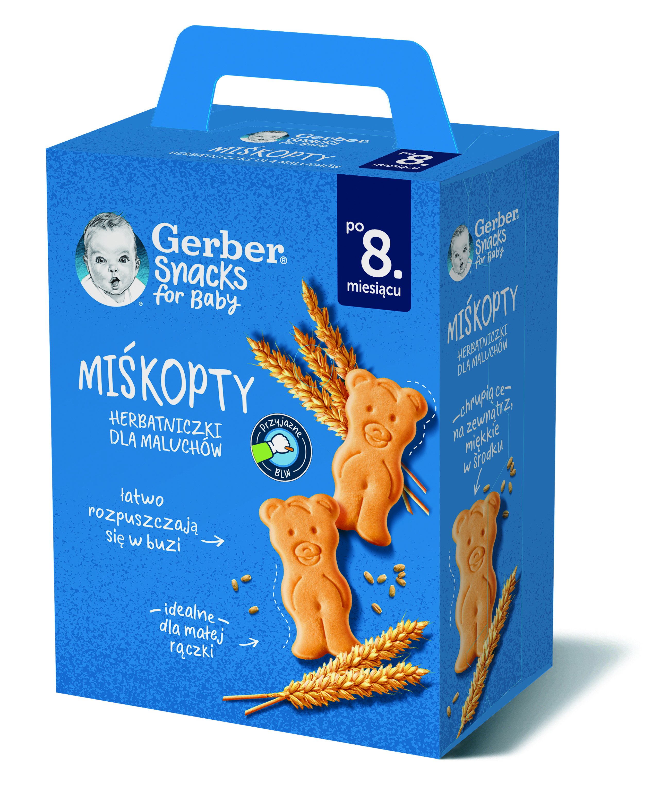 GERBER Miśkopty - herbatniczki dla niemowląt po 8 miesiącu życia
