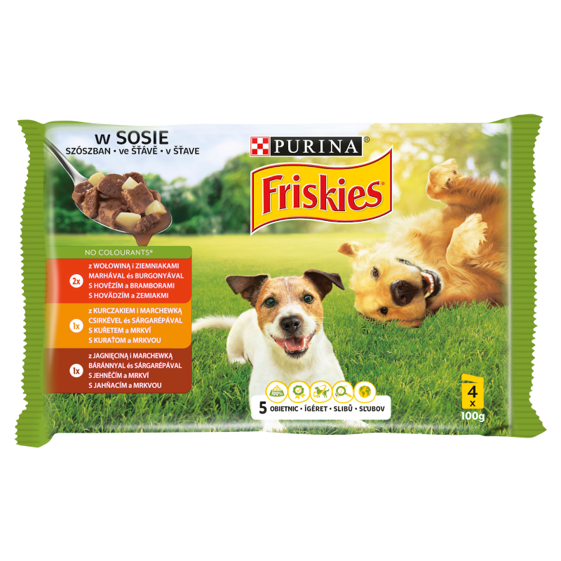 FRISKIES Vitafit Adult Pełnoporcjowa karma dla dorosłych psów 4 szt. frisco.pl