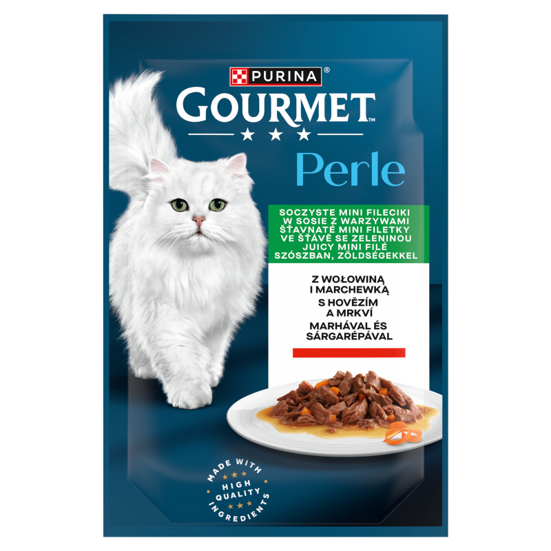 GOURMET Perle Pokarm dla kotów - wołowina, marchewka frisco.pl