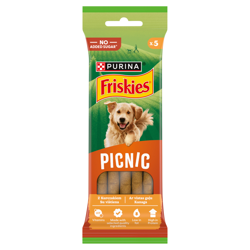 FRISKIES Picnik Przekąska dla psów z kurczakiem 5 szt. frisco.pl