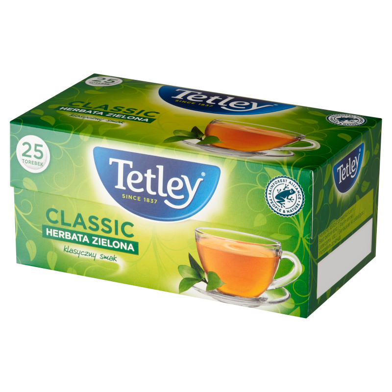 TETLEY Classic Herbata Zielona 25 torebek ex.