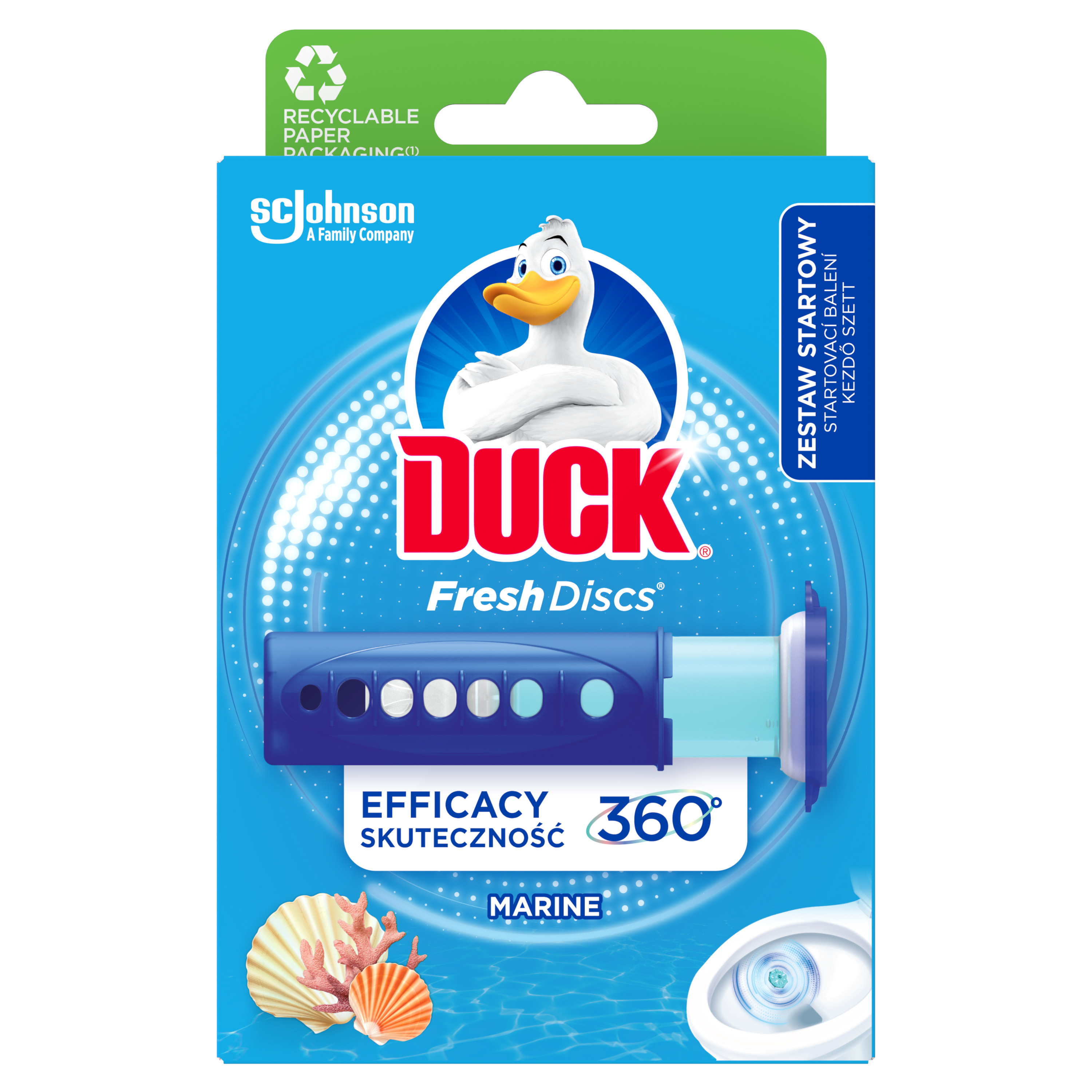 DUCK Fresh Discs Żelowy krążek do toalety Marine