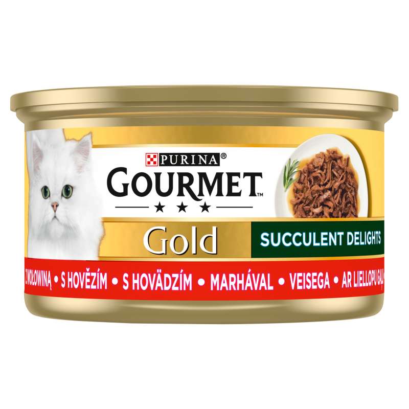 GOURMET Gold Karma dla kotów z wołowiną