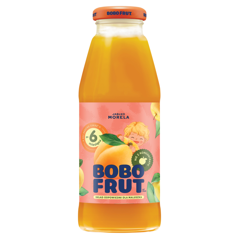BOBO FRUT Nektar jabłko morela po 6 miesiącu życia frisco.pl