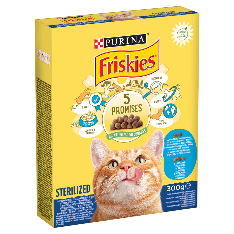 FRISKIES Sterile cats Sucha karma dla kotów po zabiegu kastracji frisco.pl