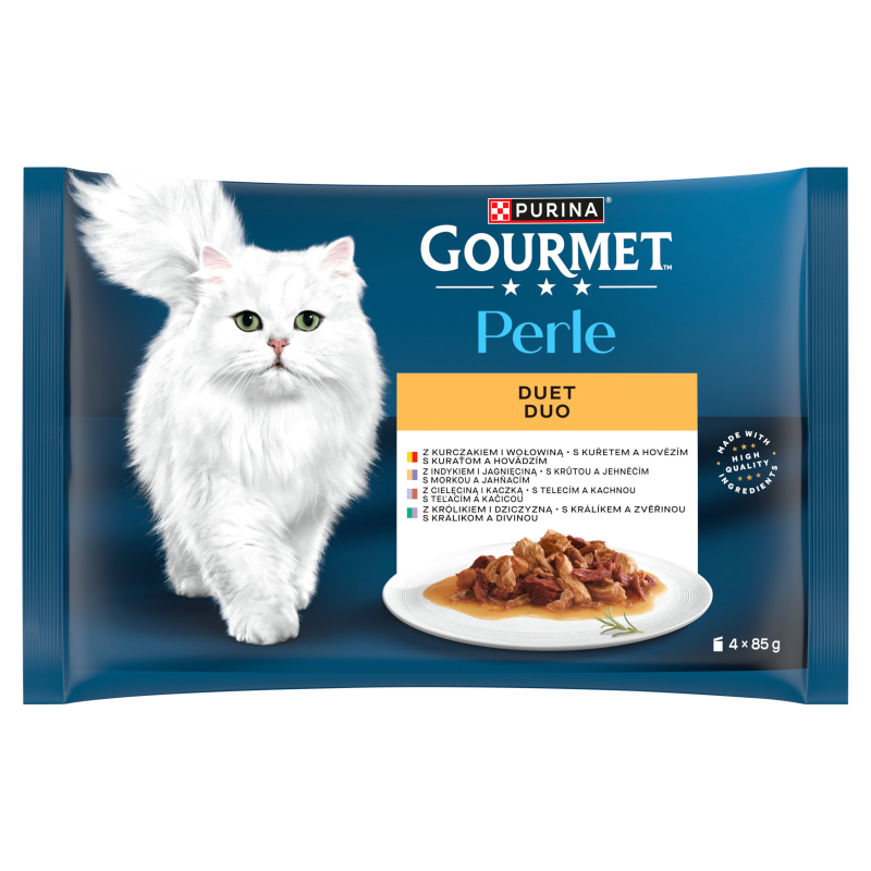 GOURMET Perle Karma dla kotów duet (4 x 85 g) frisco.pl