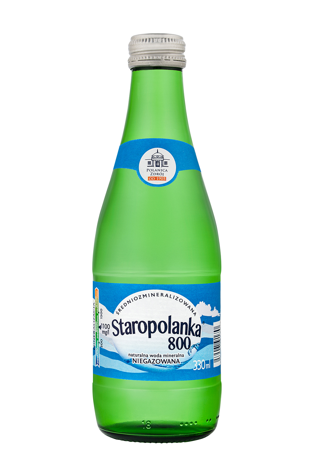 STAROPOLANKA Naturalna woda mineralna niegazowana (szkło)