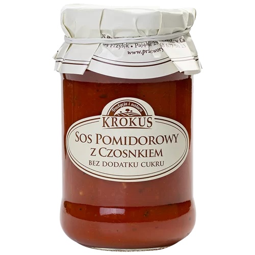 KROKUS Sos pomidorowy z czosnkiem (bez dodatku cukru)
