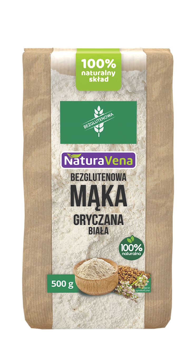 NATURAVENA Mąka gryczana biała bezglutenowa