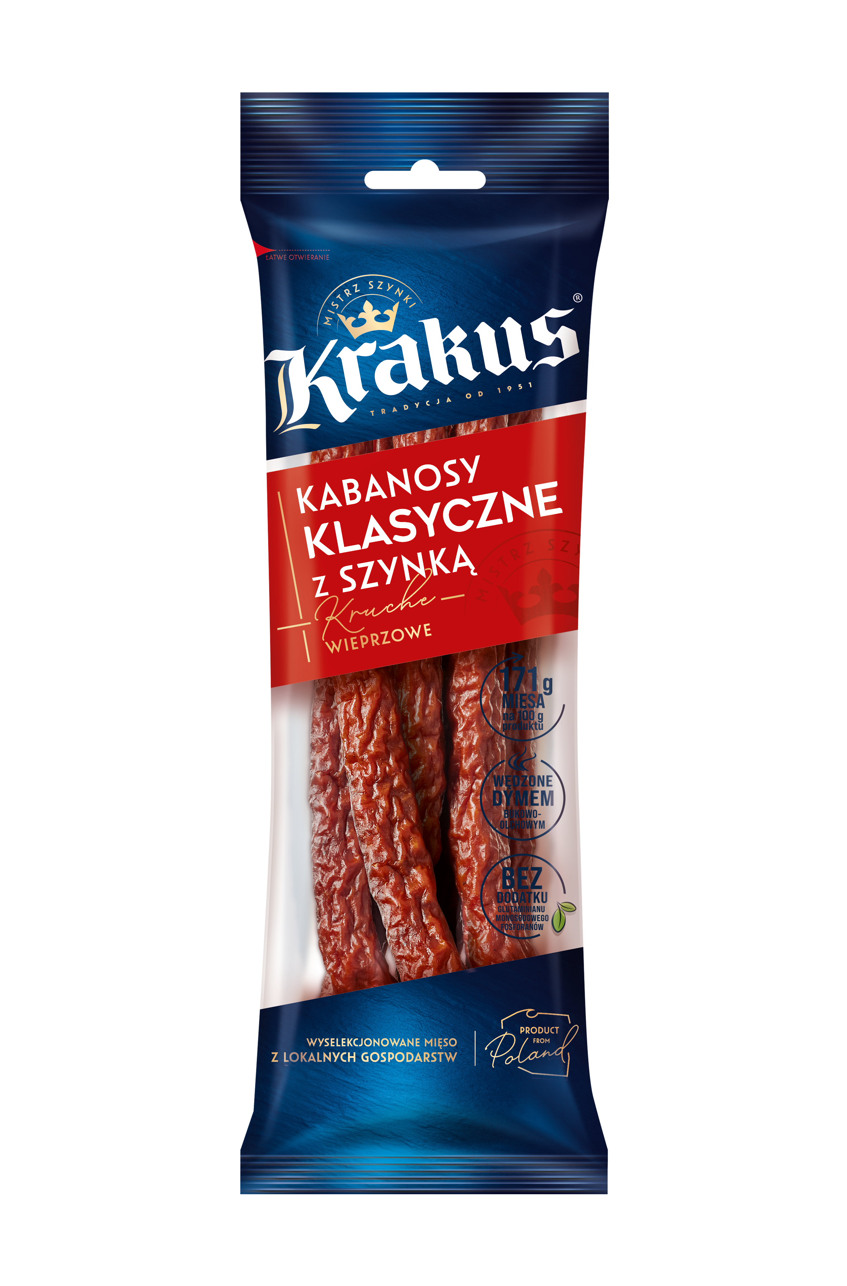 KRAKUS. Kabanosy klasyczne wieprzowe frisco.pl