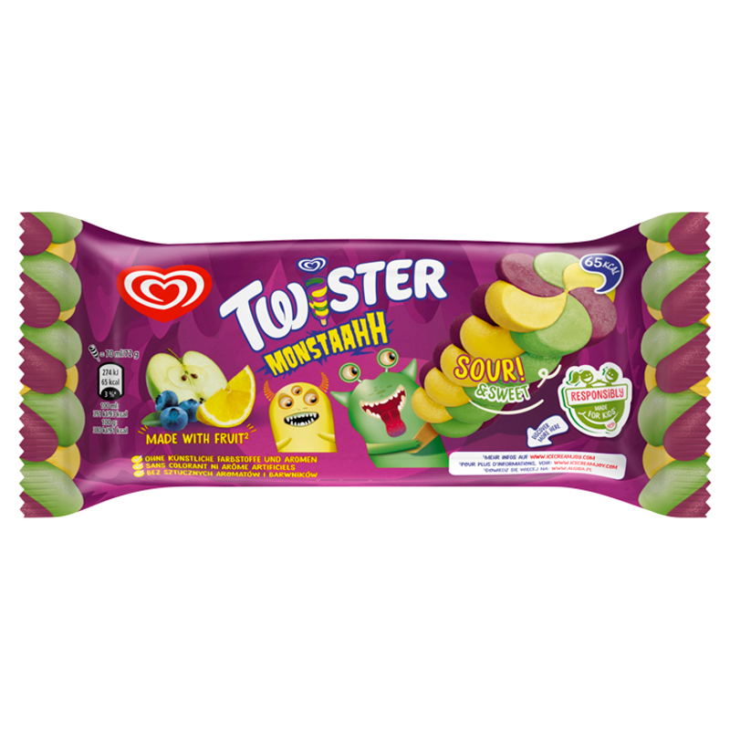 TWISTER MONSTER Lody o smaku owocowym frisco.pl