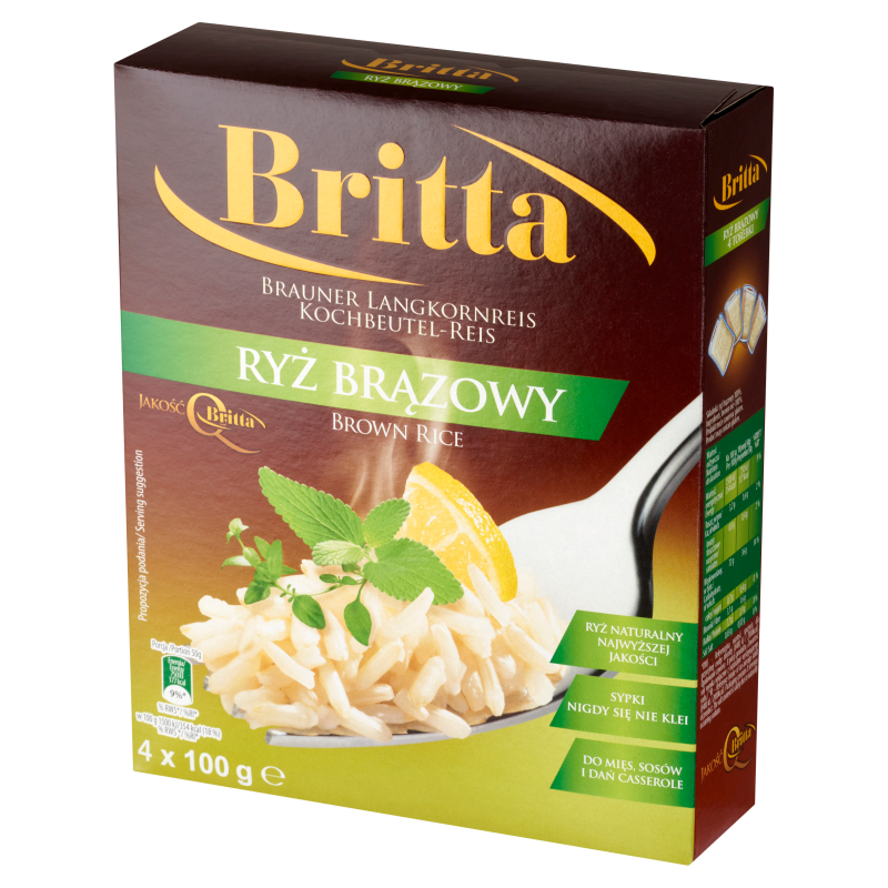 BRITTA Ryż brązowy (w torebce 4x100g) frisco.pl
