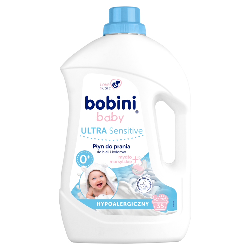 BOBINI Baby Płyn do prania ubranek niemowlęcych i dziecięcych z mleczkiem bawełnianym frisco.pl