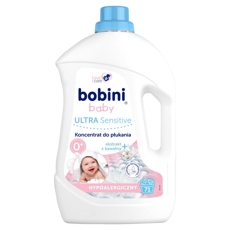 BOBINI Baby Koncentrat do płukania ubranek niemowlęcych i dziecięcych z mleczkiem bawełnianym frisco.pl